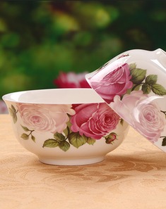 釉上彩骨瓷碗具套装