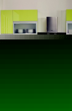 时尚苹果绿烤漆整体橱柜