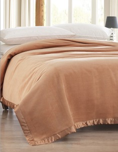 现代简约柔韧亲肤纯色毛毯