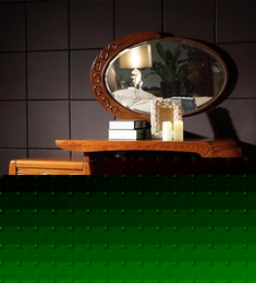 个性水曲柳梳妆台