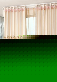 婚庆可定制温馨绣花窗帘