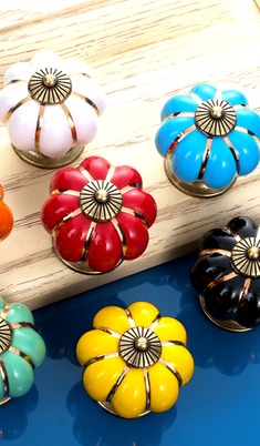 陶瓷卡通南瓜拉手