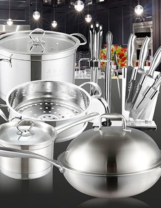 顶级豪华不粘无油烟套装锅