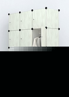 超强收纳的DIY组装衣柜