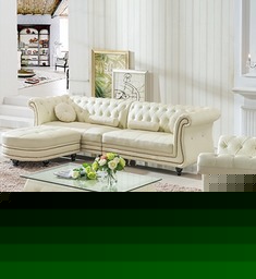 水晶扣玻璃茶几