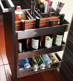 不锈钢拉丝调味篮