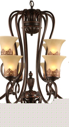 欧式复古铁艺吊灯