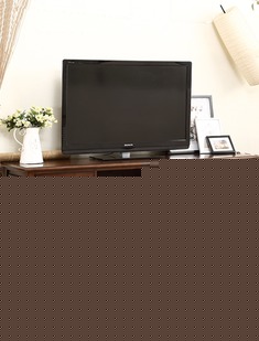 樱桃木浓咖啡色电视柜