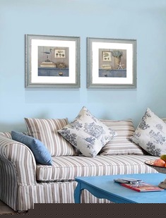 双联客厅喷绘静物装饰画