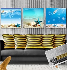 清爽夏威夷海边装饰画