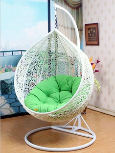 PE仿藤手工编织吊篮椅