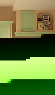 浅绿色定制整体橱柜