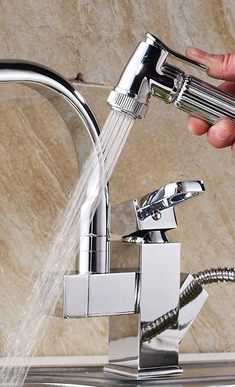 抽拉式冷热水厨房龙头