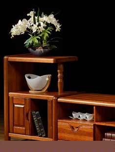 实木中式电视柜