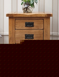 仿古色纯实木床头柜