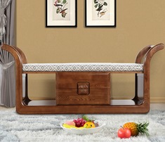 水曲柳实木床尾凳