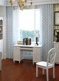 奶白色多功能书桌