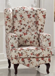 提花棉麻沙发椅