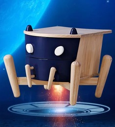 实木卡通儿童床头柜