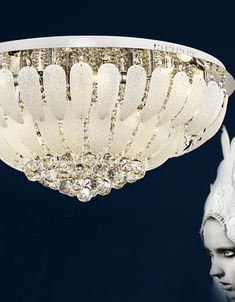 羽翼水晶纹吸顶灯