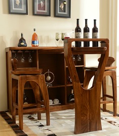 乌金木实木吧台