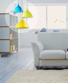 烤漆饰面PVC卧室吊灯