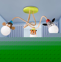 烤漆磨砂处理儿童房吊灯