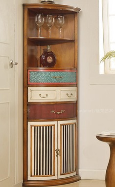 美式乡村多功能角柜