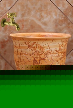 景德镇优质陶瓷精致拖把池