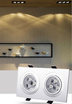 长方形斗胆格栅射灯