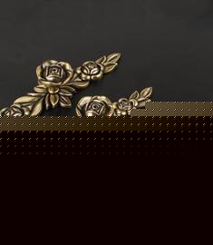 古铜玫瑰花拉手