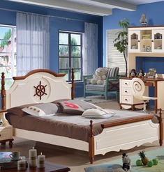 探险男孩喜爱的实木儿童床