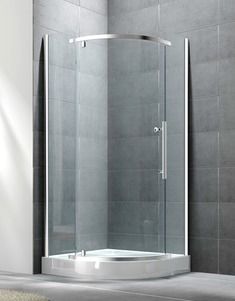 简易开放式弧形淋浴房