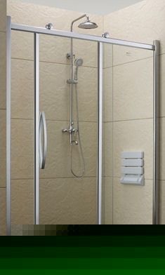 方形单开门简易淋浴房