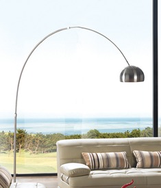 智能遥控不锈钢落地灯