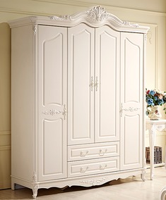 法式雕花整体衣柜