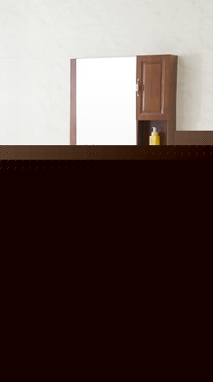 北欧橡木落地浴室柜