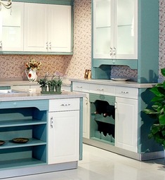 实木U型压膜板整体橱柜