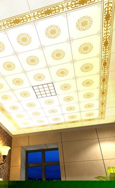 立体压痕印花厨房集成吊顶