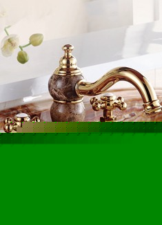 复古全铜面盆龙头