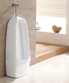 铜质冲水阀落地式小便器