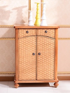 印尼纯手工藤艺鞋柜