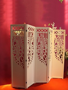 时尚雕花雅致屏风