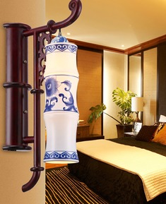 15W竹节陶瓷卧室灯