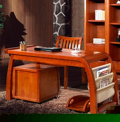 水曲柳现代中式电脑桌