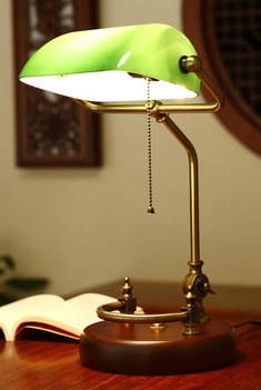 中式复古实木台灯