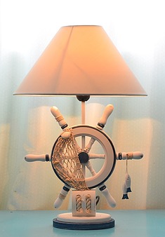 地中海海军风卧室台灯