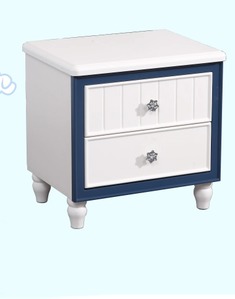 绚丽海洋色彩实木儿童床头柜