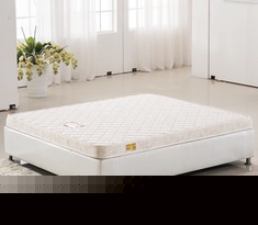 锁边针织棕榈床垫