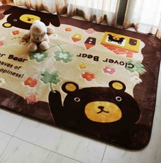 环保防滑卡通卧室地毯